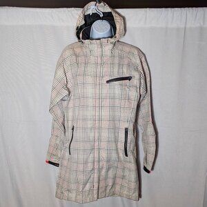 HELLY HANSEN jacket coat Sz MED full zip HOODIE windbreaker NAUTICAL SUBLIME